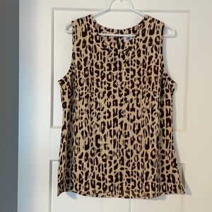 CABI Cheetah print tank